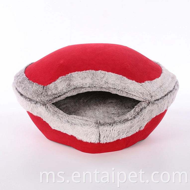 Katil Bahan Bahan Suede Jeruk Berkualiti Tinggi untuk Kucing
